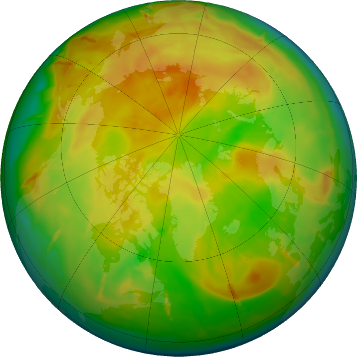 Arctic ozone map for 07 May 2011